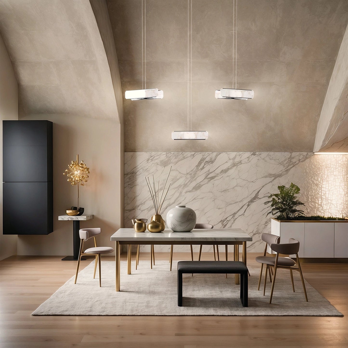 Horizontal Pendant Marble