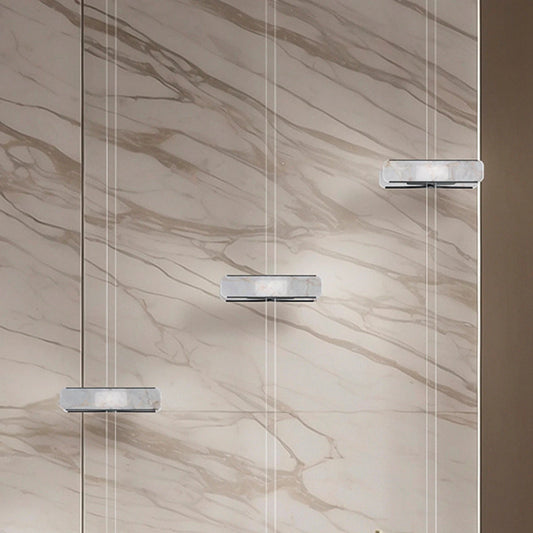 Double Horizontal Floor to Ceiling Marble